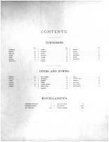 Table of Contents, Winneshiek County 1886